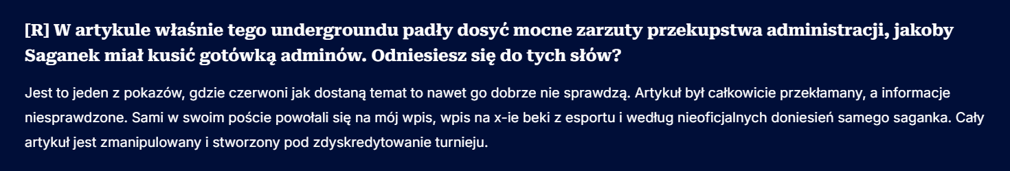stan podziemia robi dobrą robotę